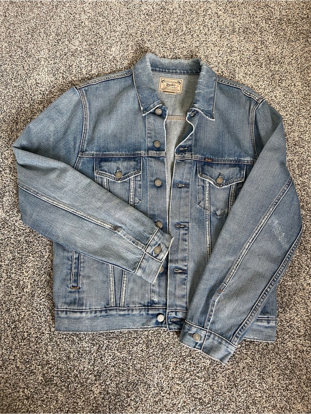 Ralph Lauren Light Blue Denim Jacket - Casual Jean Trucker